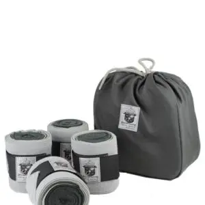 Mink Horse Bandager kombinerede af luksus-fleece/elastik med velcro lukning, 4-set